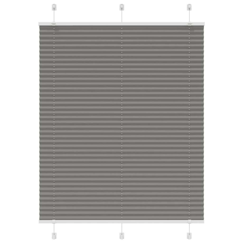 Vidaxl plissé rolgordijn 105x100 cm stofbreedte 104,4 cm antraciet