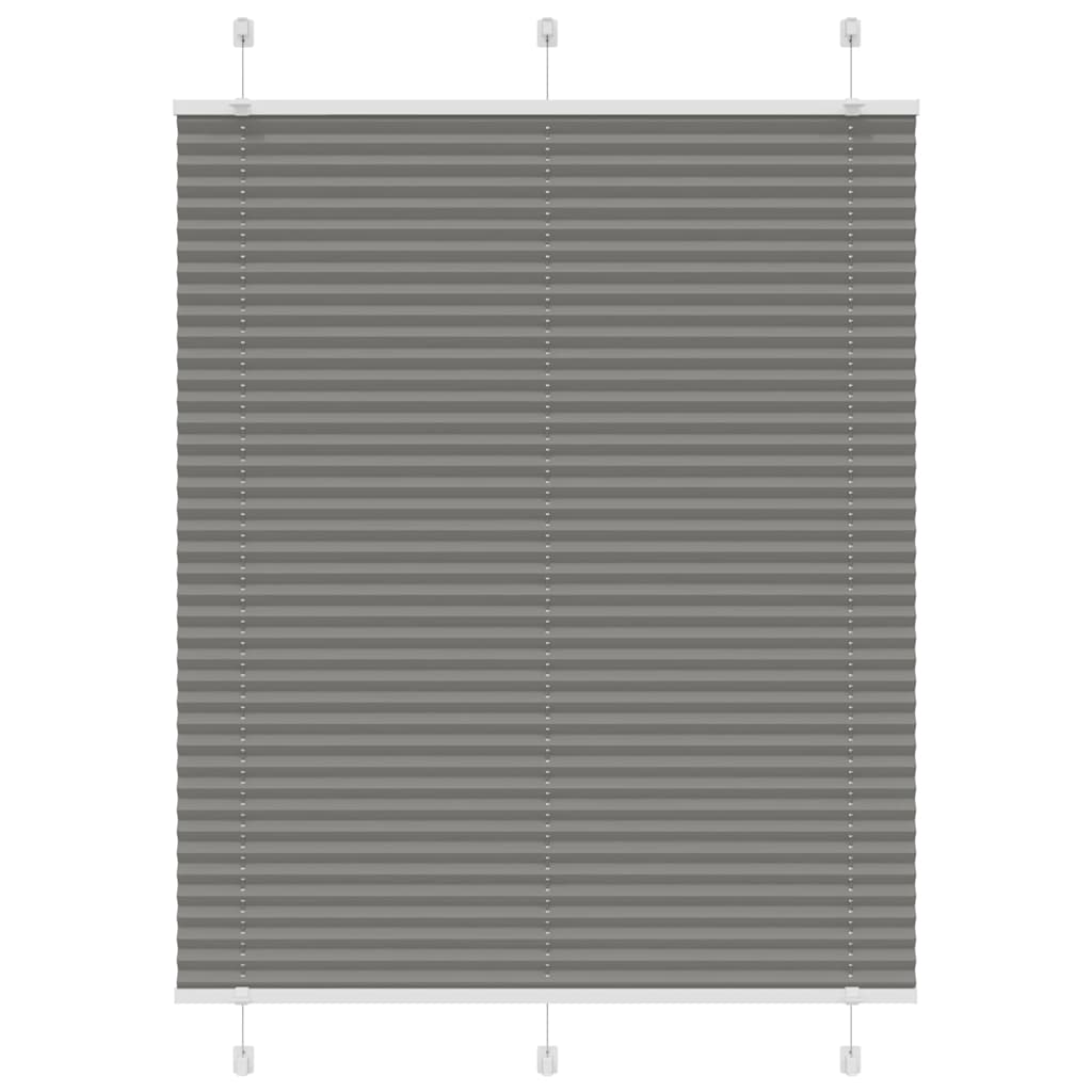 Vidaxl plissé rolgordijn 110x100 cm stofbreedte 109,4 cm antraciet