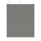 Vidaxl plissé rolgordijn 110x100 cm stofbreedte 109,4 cm antraciet