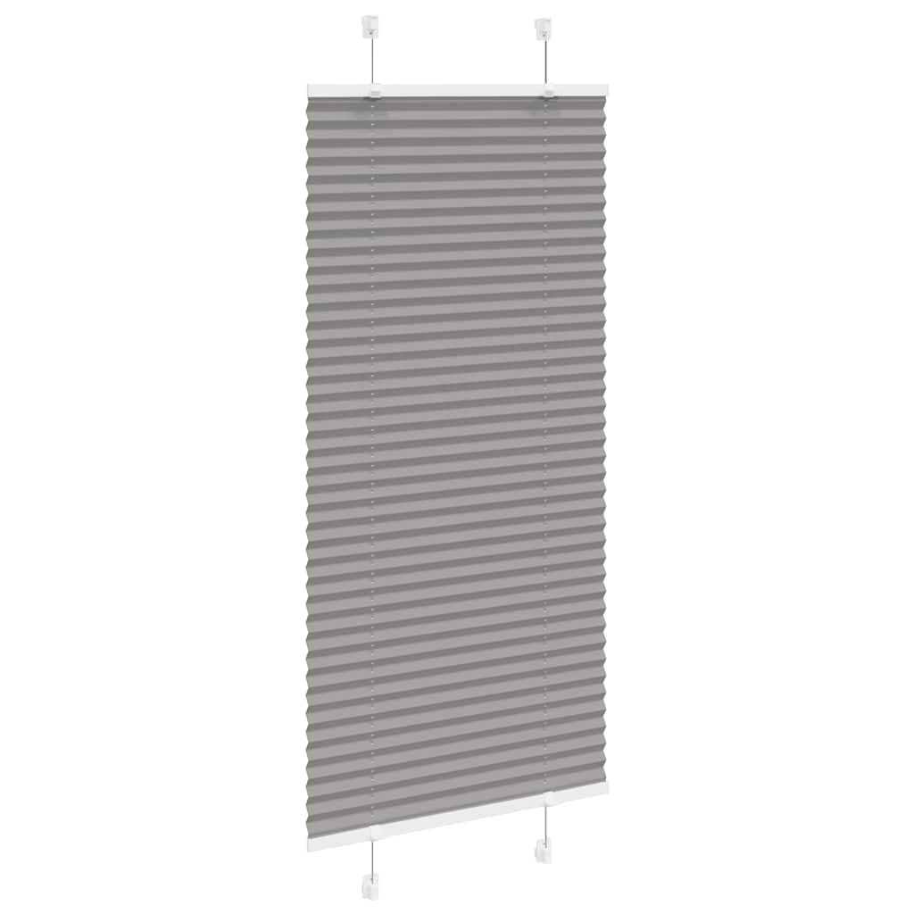 Vidaxl plissé rolgordijn 65x150 cm stofbreedte 64,4 cm antraciet