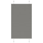 Vidaxl plissé rolgordijn 80x150 cm stofbreedte 79,4 cm antraciet