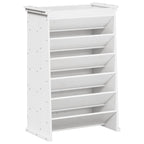 Vidaxl kruidenbak 6-laags 69x40x101,5 cm massief grenenhout wit