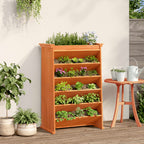 Vidaxl kruidenbak 6-laags 69x40x101,5 cm massief grenenhout wasbruin