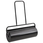 Vidaxl gazonroller trekbaar met beluchtingsklemmen 63 l ijzer en staal zwart