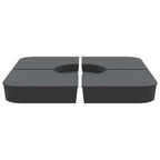Vidaxl 4-delige set parasolvoeten voor kruisvoet parasol 100 kg pp
