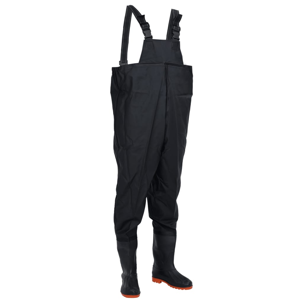 Vidaxl waadpak met laarzen maat 39 zwart