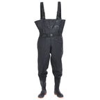 Vidaxl waadpak met laarzen en riem maat 38 zwart
