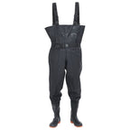 Vidaxl waadpak met laarzen en riem maat 43 zwart