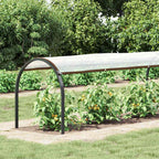Vidaxl doorzichtig zeildoek met zeilringen 1x10 m polyethyleen