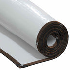 Vidaxl doorzichtig zeildoek met zeilringen 5x10 m polyethyleen