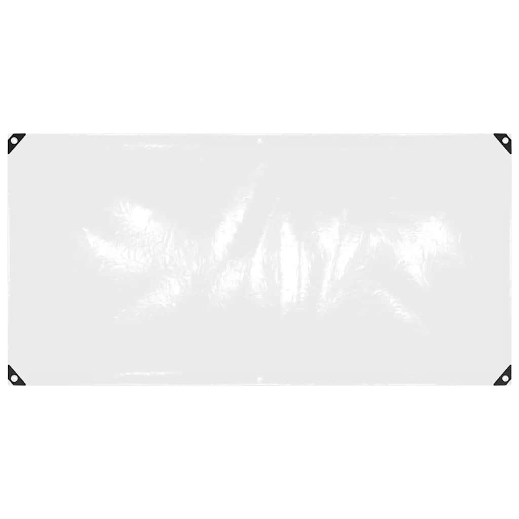 Vidaxl doorzichtig zeildoek met zeilringen 1x2 m pvc