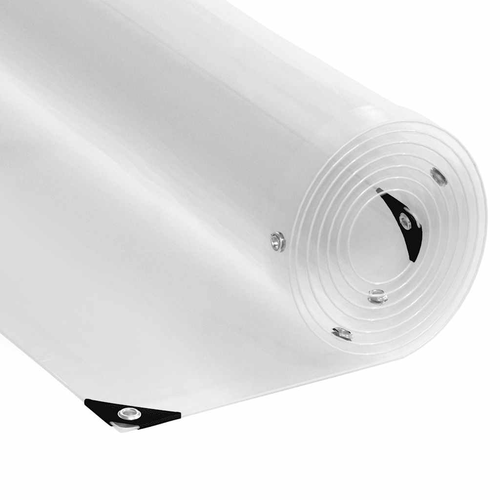 Vidaxl doorzichtig afdekzeil met ogen 3x4 m pvc