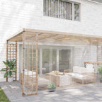 Vidaxl doorzichtig zeildoek met zeilringen 5x8 m pvc