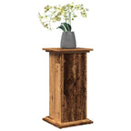 Vidaxl sokkel met opbergruimte 31x30x60 cm bewerkt hout oud houtkleur