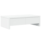 Vidaxl monitorstandaard met lades 50x27x15 cm bewerkt hout wit