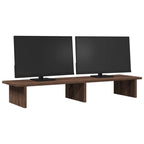 Vidaxl monitorstandaard 100x27x15 cm bewerkt hout bruin eikenkleurig