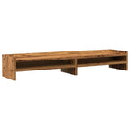 Vidaxl monitorstandaard 100x24x16 cm bewerkt hout oud houtkleurig