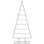Vidaxl kerstdecoratie kerstboom 210 cm metaal zwart