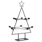 Vidaxl kerstdecoratie kerstboom 75 cm metaal zwart