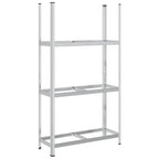 Vidaxl bandenrek 3-laags 110x40x200 cm staal zilverkleurig