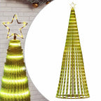 Vidaxl led-kerstboom 475 leds warm wit 247 cm