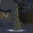 Vidaxl led-kerstboom 475 leds kleurrijk 247 cm