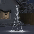 Vidaxl led-kerstboom 483 leds koud wit 240 cm