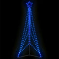 Vidaxl led-kerstboom 483 leds 240 cm blauw