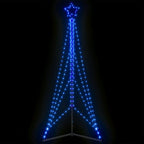 Vidaxl led-kerstboom 483 leds 240 cm blauw