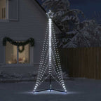 Vidaxl led-kerstboom 525 leds koud wit 302 cm