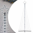 Vidaxl led-kerstboom 447 leds koud wit 250 cm