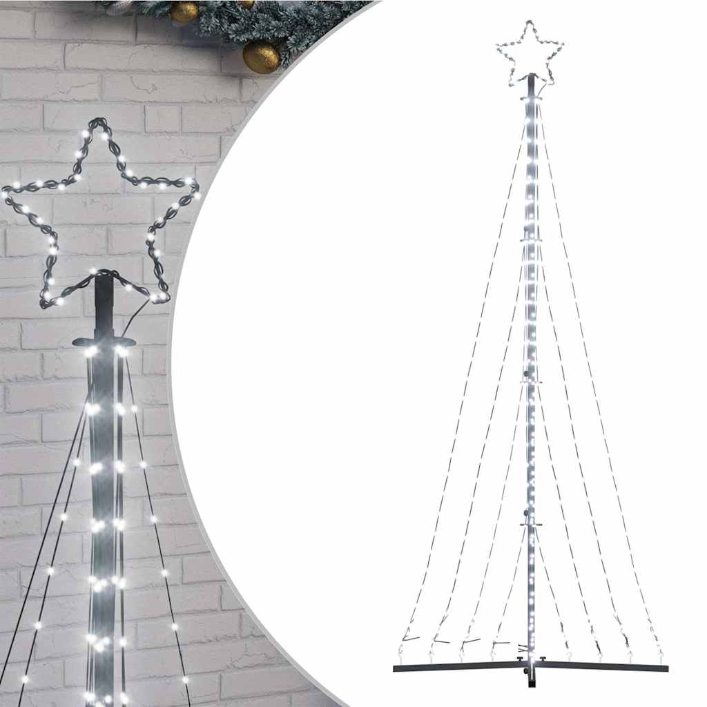 Vidaxl led-kerstboom 447 leds koud wit 250 cm