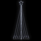 Vidaxl led-kerstboom 447 leds koud wit 250 cm