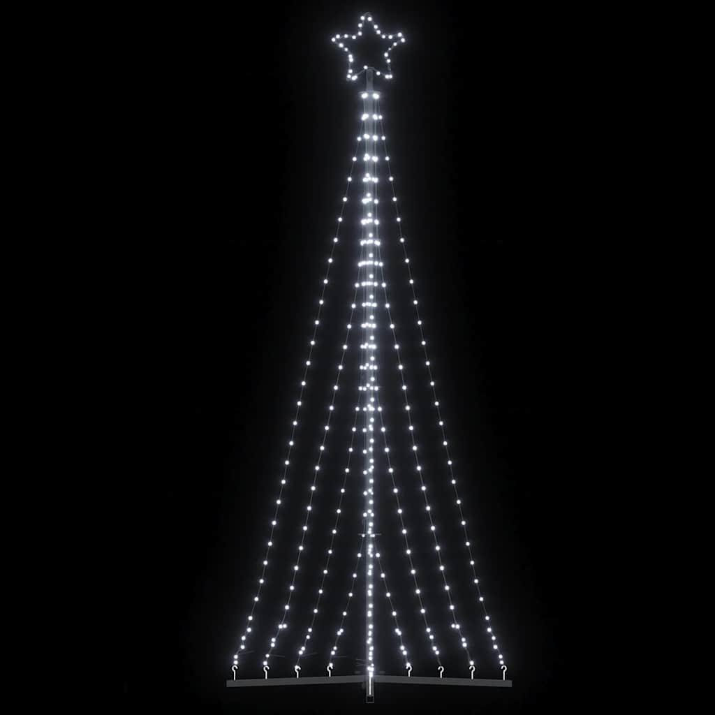 Vidaxl led-kerstboom 447 leds koud wit 250 cm