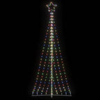 Vidaxl led-kerstboom 447 leds kleurrijk 249 cm