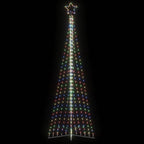Vidaxl led-kerstboom 495 leds kleurrijk 300,5 cm