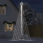 Vidaxl led-kerstboom 570 leds koud wit 399 cm
