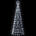 Vidaxl led-kerstboom 200 leds koud wit 180 cm