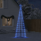 Vidaxl led-kerstboom 550 leds 304 cm blauw