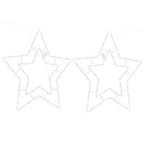 Vidaxl kerstverlichting ster silhouet 2 st 50 leds warm wit