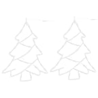 Vidaxl kerstverlichting kerstboom silhouet 2 st 50 leds warm wit