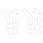 Vidaxl kerstverlichting silhouet van de kerstman2 st 35 leds warm wit