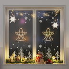 Vidaxl kerstverlichting engel silhouet 2 st 50 leds warm wit