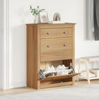 Vidaxl schoenenkast panama 80x35x105 cm massief grenenhout
