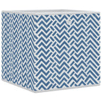 Vidaxl opbergboxen 10 st inklapbaar 32x32x32 cm ongeweven stof blauw