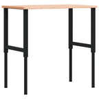 Vidaxl werkbank rechthoekig 100x60x(71,5-98) cm massief beukenhout