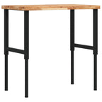 Vidaxl werkbank rechthoekig 100x60x(73-99,5) cm massief acaciahout