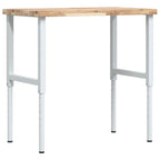 Vidaxl werkbank rechthoekig 100x60x(73-99,5) cm massief acaciahout