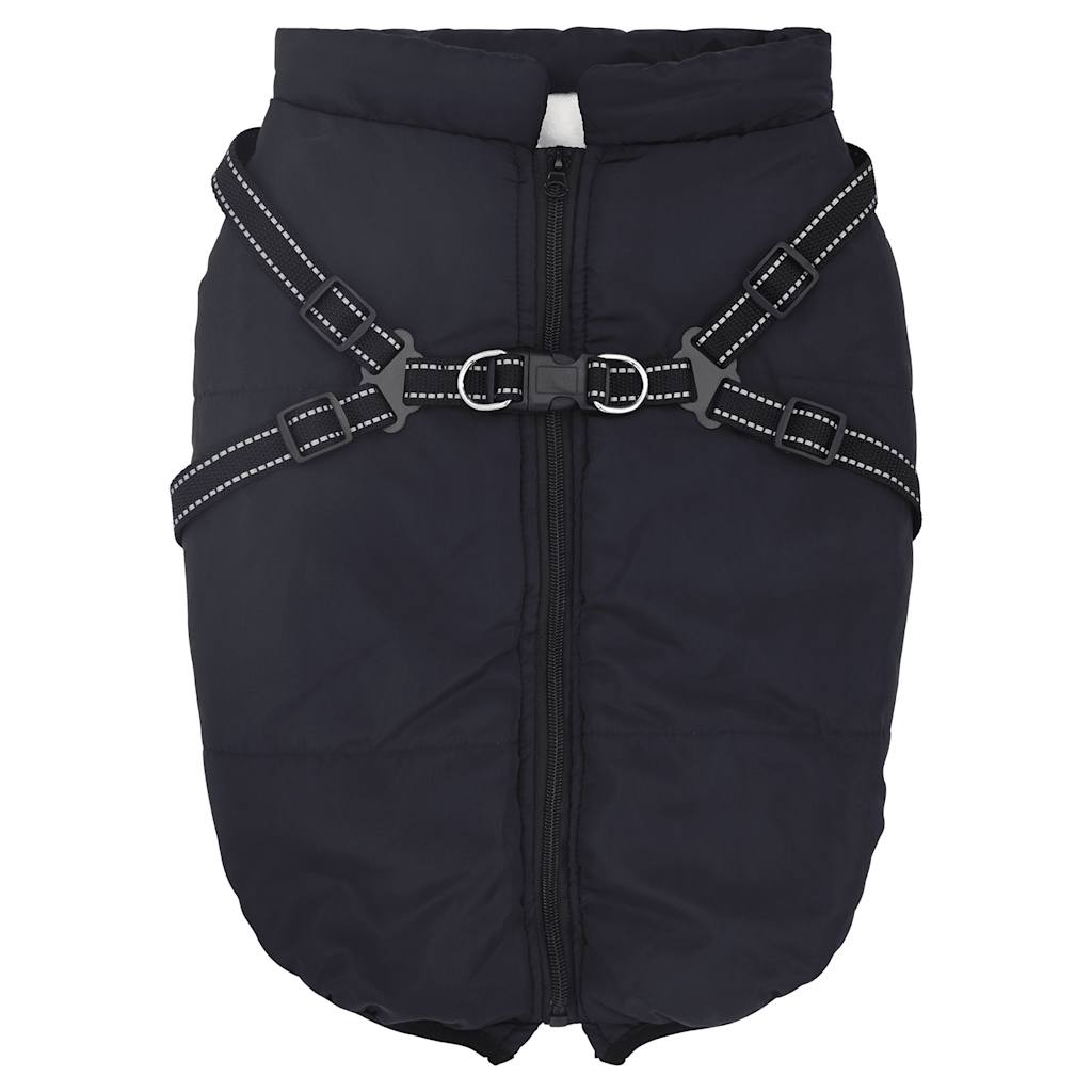 Vidaxl hondenjas met harnas waterdicht reflecterend marineblauw l48