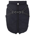 Vidaxl hondenjas met harnas waterdicht reflecterend marineblauw l52